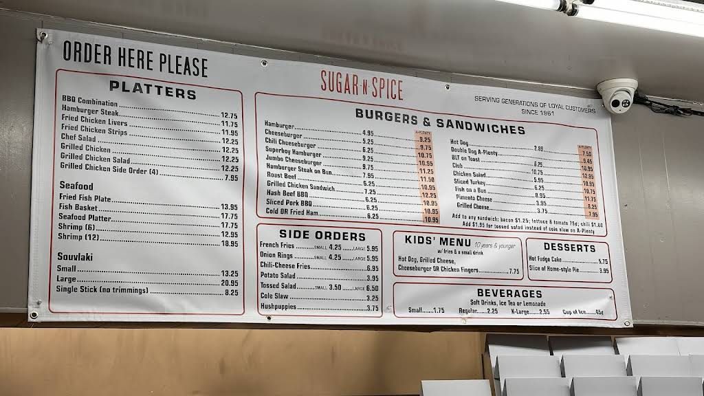 Sugar-n-Spice Menu 5